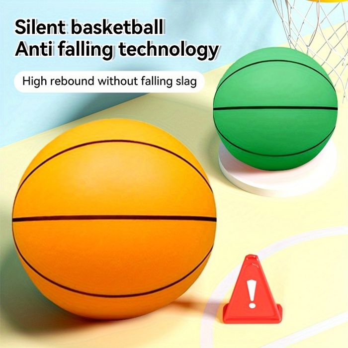 Balle De Basketball Silencieuse Njidher – Tailles 3/5/7, En Mousse PU, Rebond Silencieux, Pour Enfants Et Entraînement Intérieur