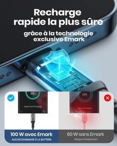 Câble De Recharge USB Type C Pour Xiaomi Mi 8 - Longueurs 2m + 1m, Données Et Charge, Neuf