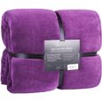 Couverture douillette - Feluna® Couvre-lit en polaire polaire Cachemire Touch : Violet-0