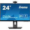 Ecran PC - IIYAMA - XUB2490HSUC-B5 - 24" IPS LED FHD - 4ms - 60Hz - HDMI DP VGA - Webcam FHD et microphone-0