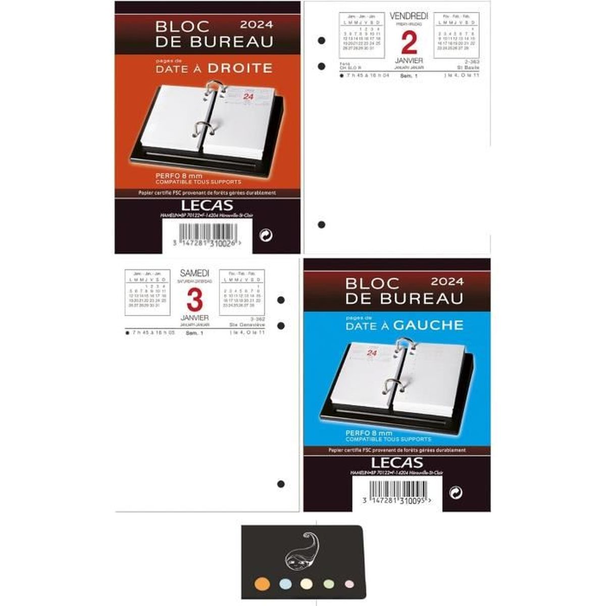 Lot De Deux Blocs De Bureau Lecas 23 Date A Droite Date A Gauche 1 Regle Chat En Bois Blumie Cdiscount Beaux Arts Et Loisirs Creatifs