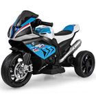 Moto Électrique Enfant DREAMADE BMW HP4 6V Bleue - Effets Sonores Lumineux - Port MP3 USB - Cadeau Noël