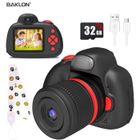 GUWET Appareil Photo pour Enfant,28MP Caméra vidéo numérique avec selfie,cadeaux d'anniversaire, jouets pour enfants,32G Carte
