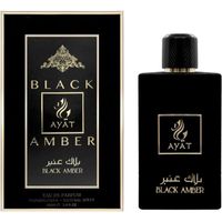 AYAT PERFUMES – BLACK AMBER 100ml - Eau De Parfum Femme - Senteur Arabian Orientale – Parfum Dubaï Fabriqué à Émirats Arabes