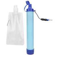 Fdit paille de survie Accessoire d'outil de paille de filtre à eau d'épurateur portatif pour la survie d'urgence de camping de