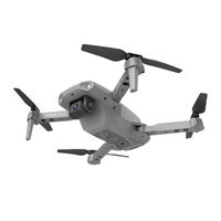 Drone Quadcopter pliable avec caméra HD 1080P/4K/720P, WiFi 2.4G FPV, LED lumineuse, gris