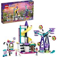 LEGO® 41689 Friends La grande roue et le toboggan magiques, parc d’attraction, parc d’attraction avec mini-poupées
