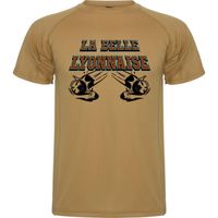 Tee-shirt sport boules La Belle Lyonnaise - sable - manches courtes - adulte - homme - pétanque