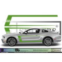 Ford Mustang Bandes BOSS 302 - VERT - Kit Complet - Tuning Sticker Autocollant Graphic Decals