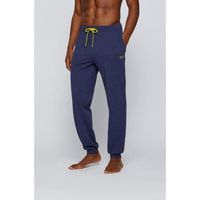 Hugo Boss Jogging Pantalon de survetement Pantalon de sport Homme Bleu Logo Jaune