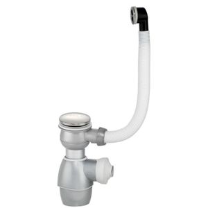 Clapet Siphon Wirquin SP50199 Quick-clac Bonde chrome avec trop-plein