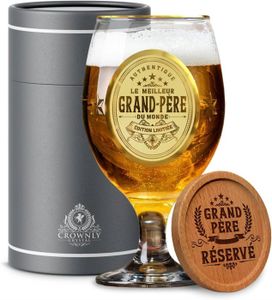 Verre à bière - Cidre Cadeau Grand Pere Cadeau Homme Original Cadeau Per
