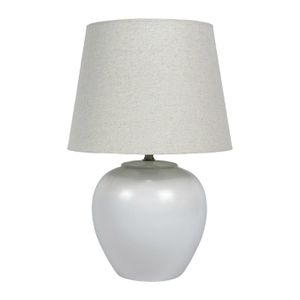 Fisura - Lampe De Chevet En Céramique. Lampe De Table Moderne Noire Et Beige Petite Lampe De Table En Ceramique Dimensions 32 Cm De Haut 88998073