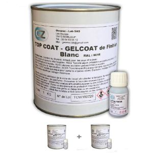 GELCOAT - RÉNOVATEUR 2 Kg Gelcoat Blanc gel coat bateau + catalyseur