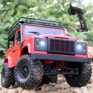 VEHICULE RADIOCOMMANDE MN-90 rouge - terrain à chenilles, Buggy télécommandé pour modèle de véhicule Land Rover, jouets cadeaux pour
