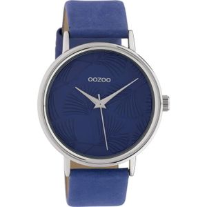 MONTRE Bracelet de montre femme Colours Of Ginkgo - modèle 42mm - cadran bleu motif feuille de ginkgo