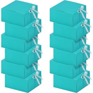 Boîte cadeau Lot De 12 Boîtes Cadeaux Avec Couvercles, Boîtes Cadeaux En Papier Kraft Pour Mariage, Emballage, Cadeau, Anniversaire, Cupc[n252]
