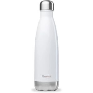 GOURDE Qwetch - Bouteille Isotherme Blanc Brillant 500ml 