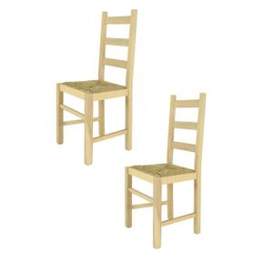 CHAISE Tommychairs - Set 2 chaises cuisine RUSTICA, robus