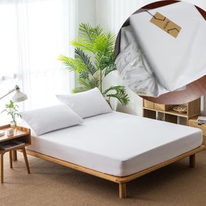 Protège matelas imperméable 120x190 cm bonnet 30cm ARNON molleton