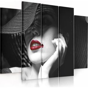 Tableau femme au chapeau - Cdiscount