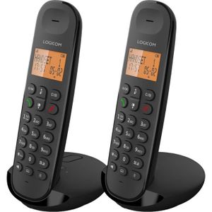 PLUG - CHAPELET 255T Téléphone Fixe sans Fil avec Répondeur Enregi