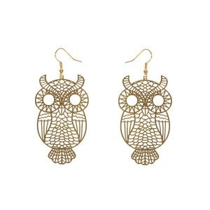 boucles d'oreille chouette or boucles d'oreille chouette or