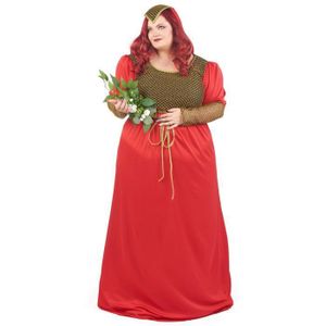 DÉGUISEMENT - PANOPLIE Déguisement grande taille médiéval rouge femme