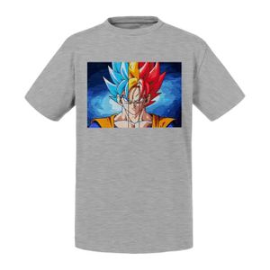 T-SHIRT T-shirt Enfant Gris Dragon Ball Z Son Goku Portrai