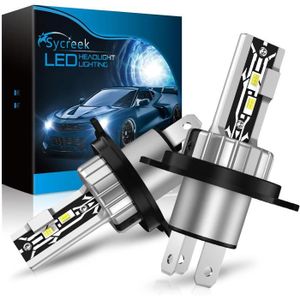 Ampoule phare - feu Ampoule H4 Led Phare Pour Voiture Et Moto,60W 1400
