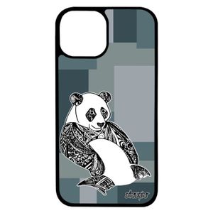 COQUE - BUMPER Coque iPhone 13 en silicone panda geometrique smar
