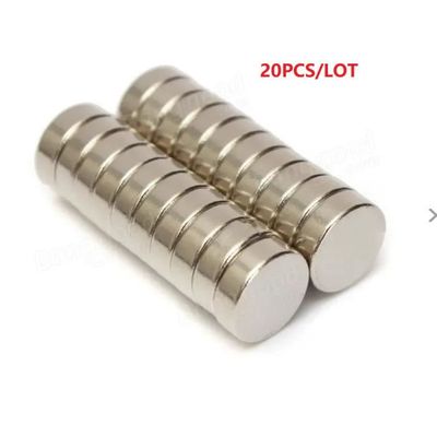 Lot D'aimants Au Néodyme Disques 6mm X 1mm - Puissants, Couleur Argenté