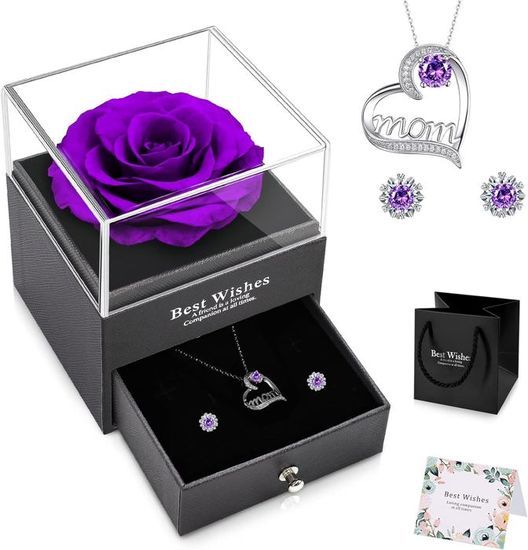 Boîte De 17 Roses Éternelles - Cadeau Romantique Pour Mère, Anniversaire, Saint-Valentin - Conservation 3 Ans - 5