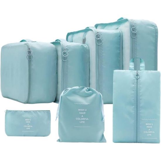 Set De 6 Sacs De Compression Gonex - Organisation Valise - Gris - 6 Tailles Différentes