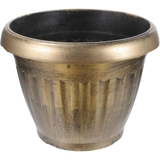 Amphore Planteur Aubaho – Fonte Noire – Style Antique – 37x26x27cm – Neuf