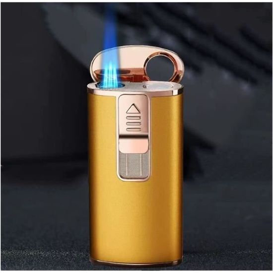 Briquet Clipper Jet Shiny Avec Flamme Turbo – Rechargeable Et Réglable - 4