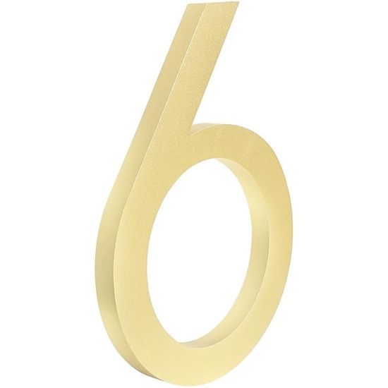 Numéro de maison flottant 4 pouces (10 cm) Numéros de porte élégants Plaque alphabet Numéros d