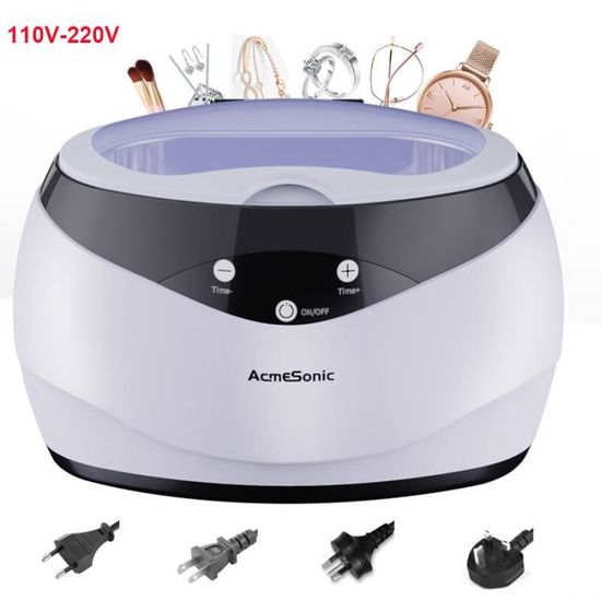 Luernas Nettoyeur À Ultrasons, Nettoyeur Sonique Avec Minuterie Et