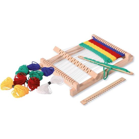 XIG Kit de métier à tisser pour enfants Kit de Métier à Tisser, Métier à Tisser en Bois XIG Kit de métier à tisser pour enfants Kit de Métier à Tisser, Métier à Tisser en Bois