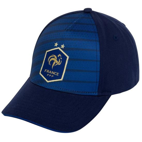 Casquette Officielle Equipe De France FFF - Coton Taille Réglable