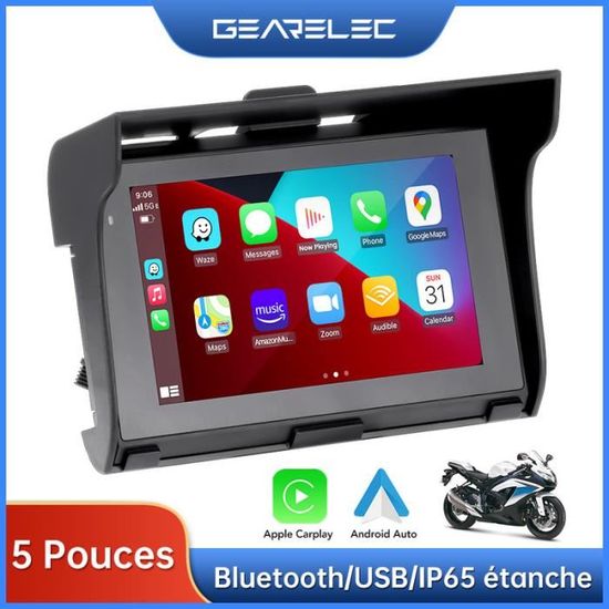 Hikity Autoradio Portable Pour Oto Avec Wireless Carplay Android Auto 5 Pouces IPS Écran