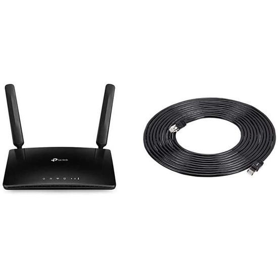 Routeur - Limics24 - Box 4G Lte 150Mbps Wifi N 300Mbps X Sma Antenne  Externe 4 Ports Ethernet Noir &  Basics Cat - Cdiscount Informatique