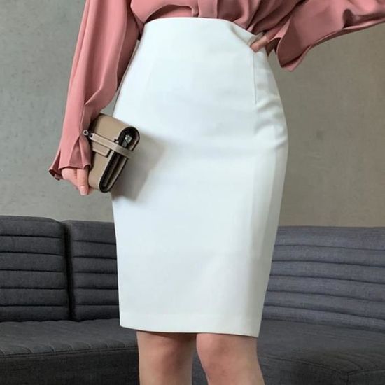 Jupe Femme En Laine Bleue Taille 44 - Style Classique élégant, Longueur Aux Genoux, Occasion Parfaite