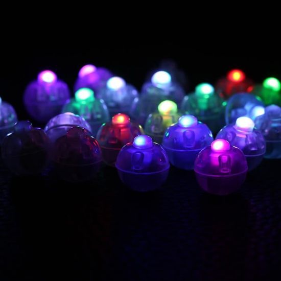 60 Mini Lumières LED Pour Ballons - Rouge, Effets Clignotants | Pour Fêtes, Anniversaire, Mariage, Noël, Lanternes