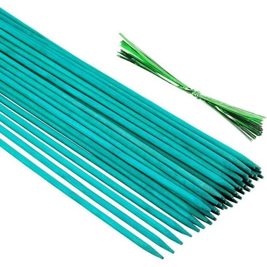 KINGKAKE 50 Pièces 44.5cm Tuteur Plante Support De Plantes - Piquets Plantes