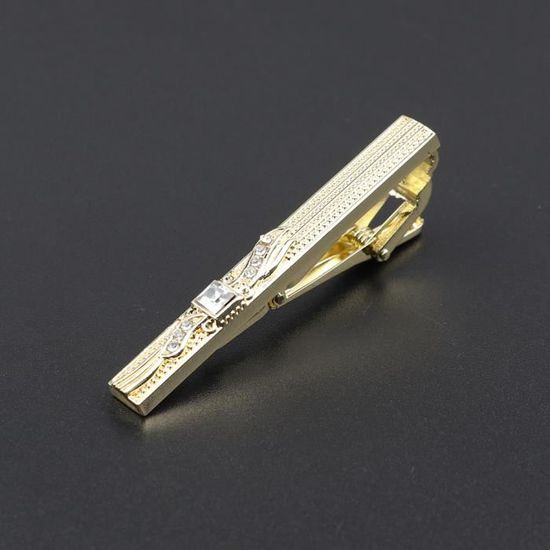 Lot De 4 Pinces à Cravate Homme Métal Argenté - 6 X 1,8 Cm - Élégance Au Quotidien