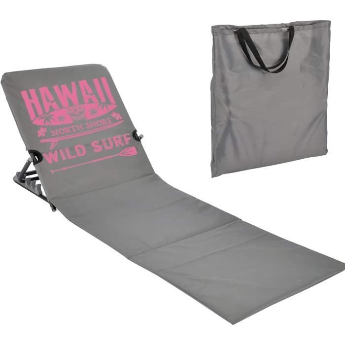 Tapis De Plage Avec Oreiller Gonflable Portable 177,8 X 76,2 Cm - Confort Ultime En Kaki