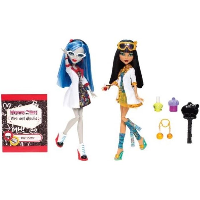 Poupee EKDEO BBC81Lab partenaire Monster High Ghoulia et CleoSet de 2Dolls