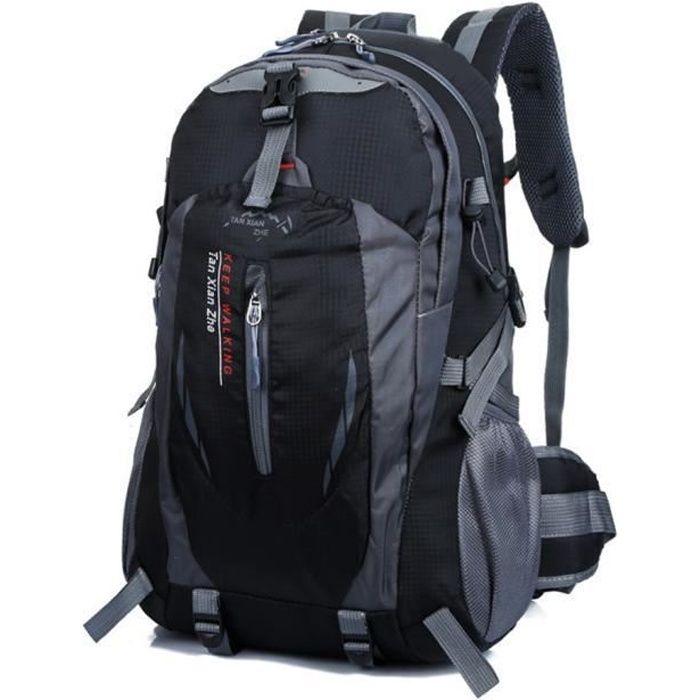 40L Outdoor randonnée Camping sac à dos en nylon étanche YJL60712767BK