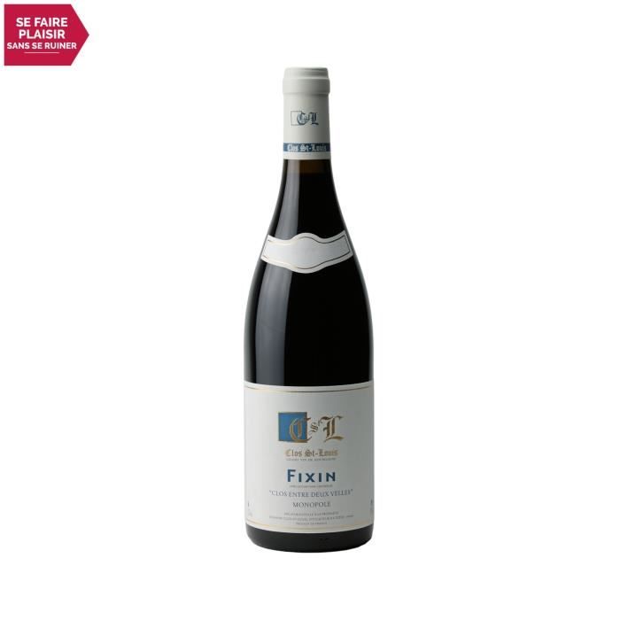 Fixin Les Entre Deux Velles Clos Rouge 2018 - 75cl - Domaine du Clos Saint Louis - Vin AOC Rouge de Bourgogne - Cépage Pinot Noir